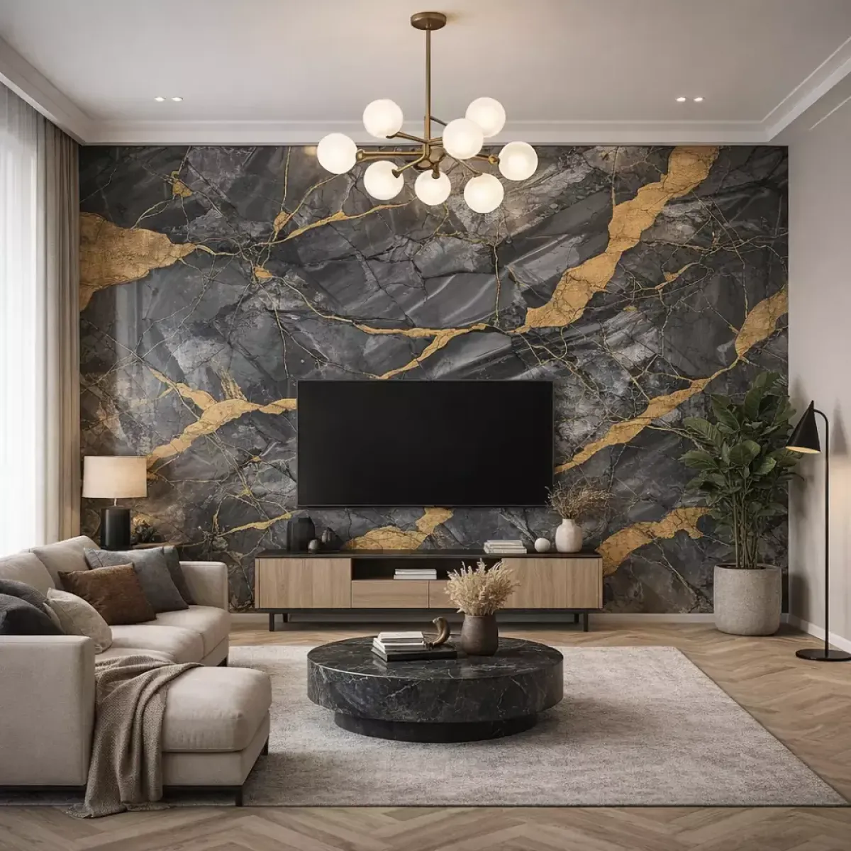 (komplet 10kom) luksuzna imitacija mramora - zidne obloge marble - slika 3