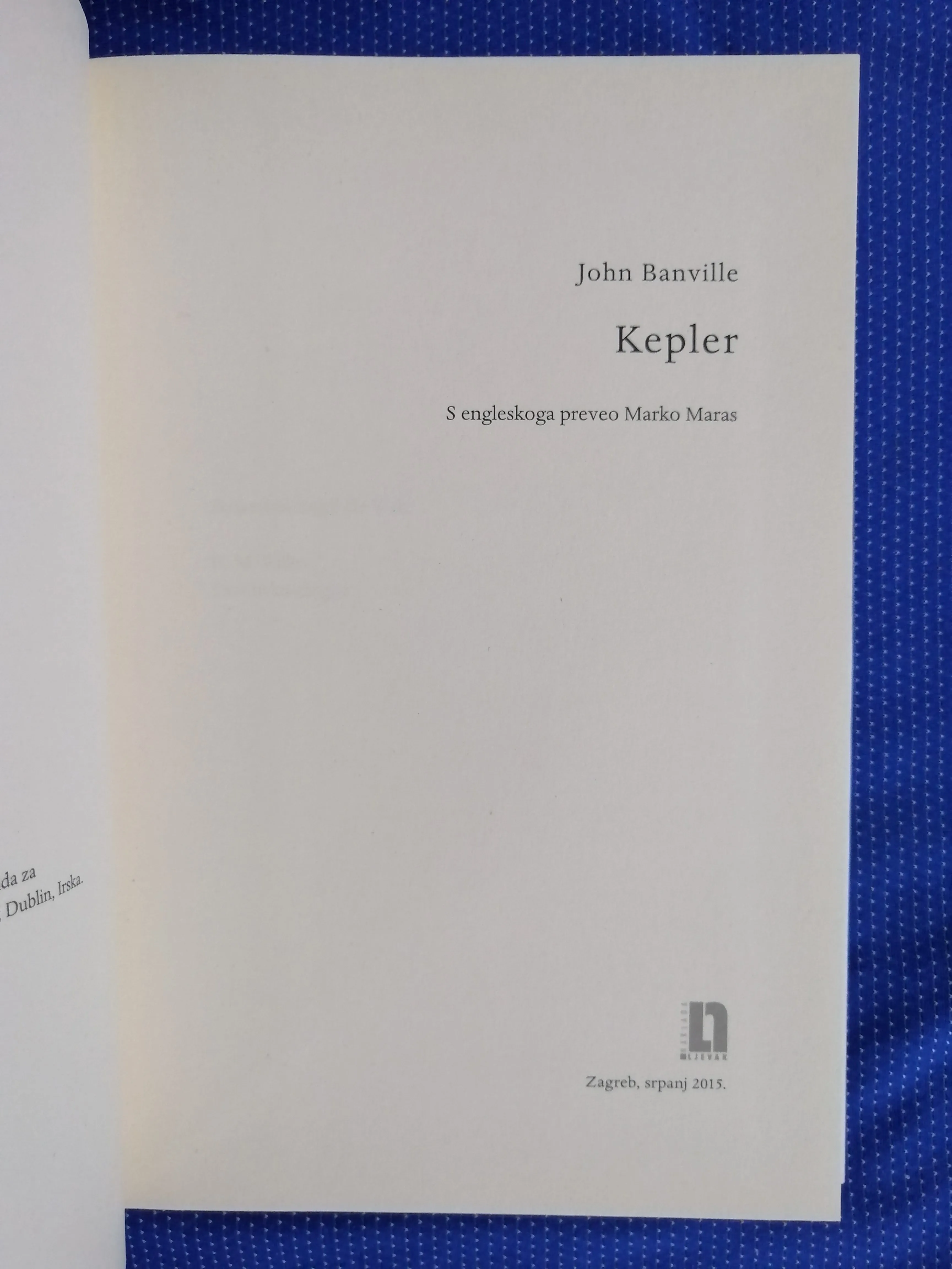 john banville – kepler - slika 2