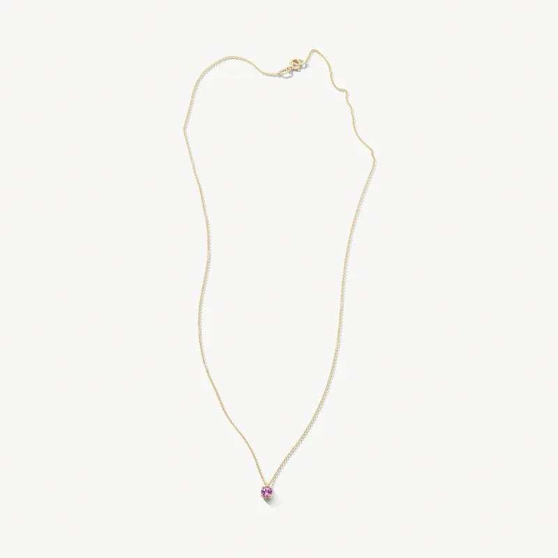 blush ogrlica pink ametist - slika 3