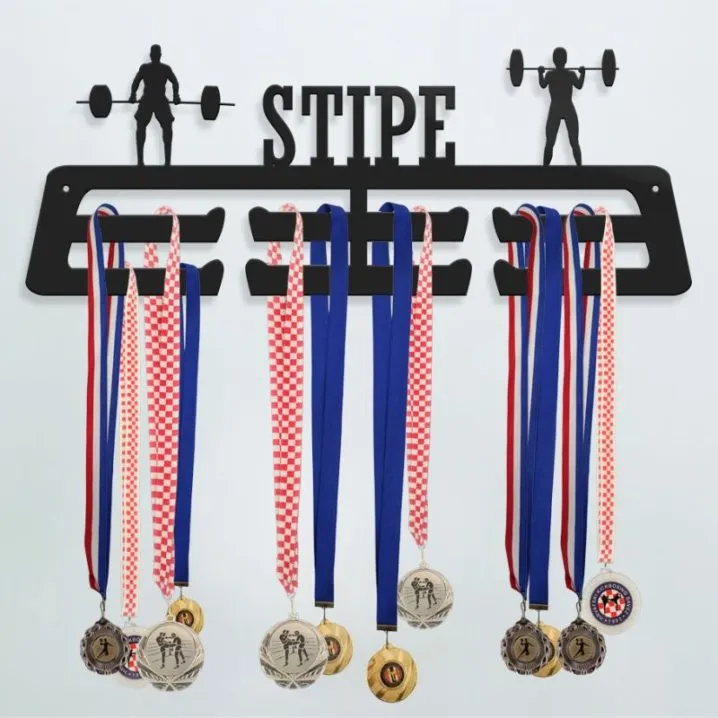 Personalizirani dvostruki stalak za medalje (za sportaše) - Osijek