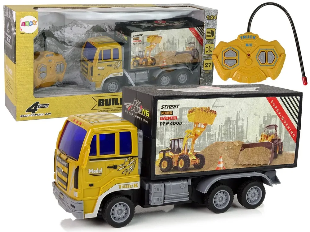 Remote Controlled Construction Truck 1:24 Yellow - Mursko Središće