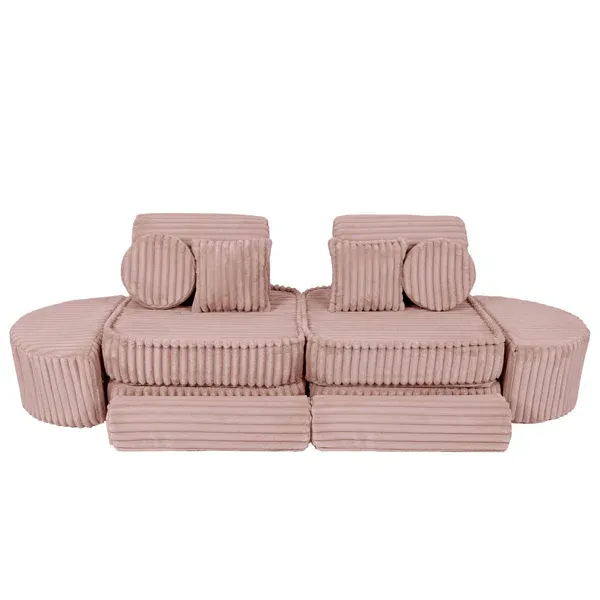 modularna sofa - ružičasta - slika 2
