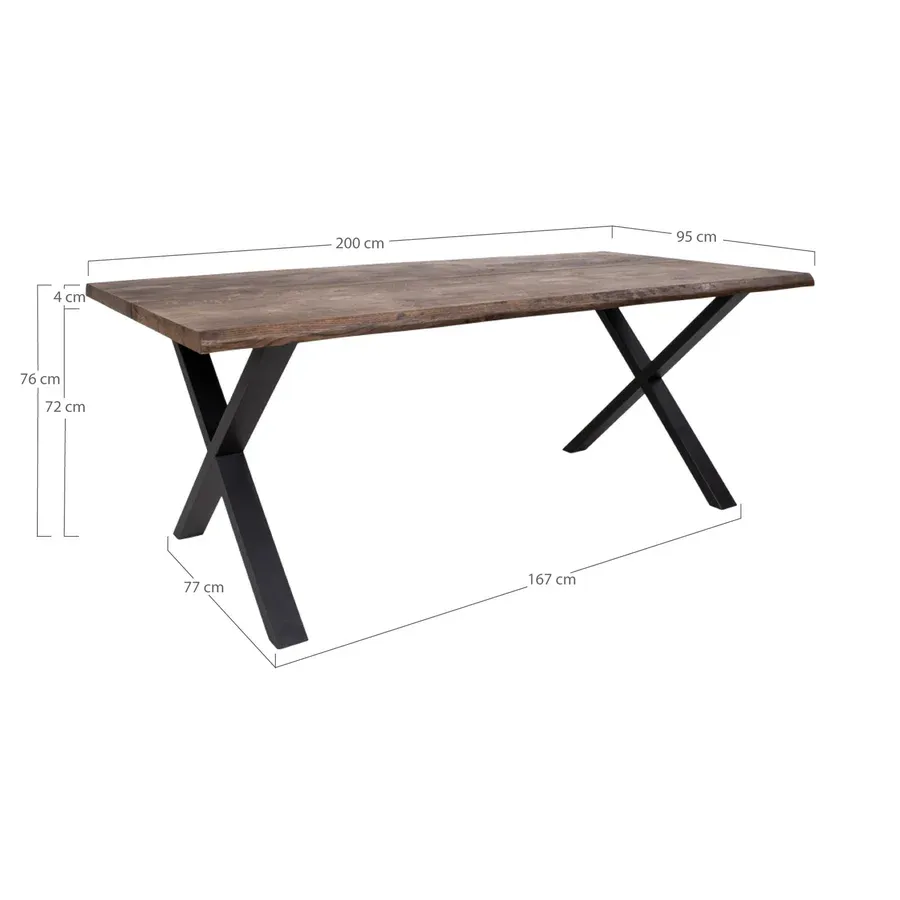 fiksni stol toulon 95x200x75cm, materijal: hrast - slika 5