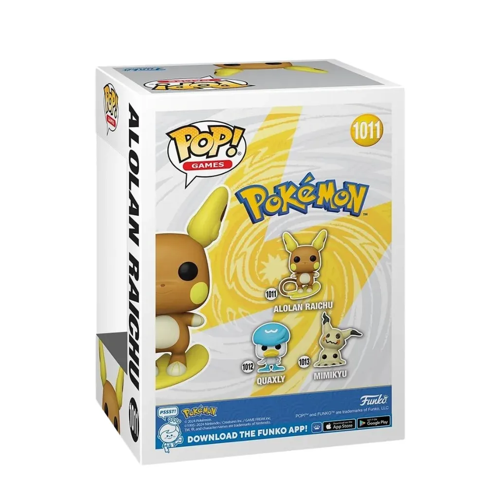 funko pop! games: pokémon – alolan raichu #1011 - slika 2