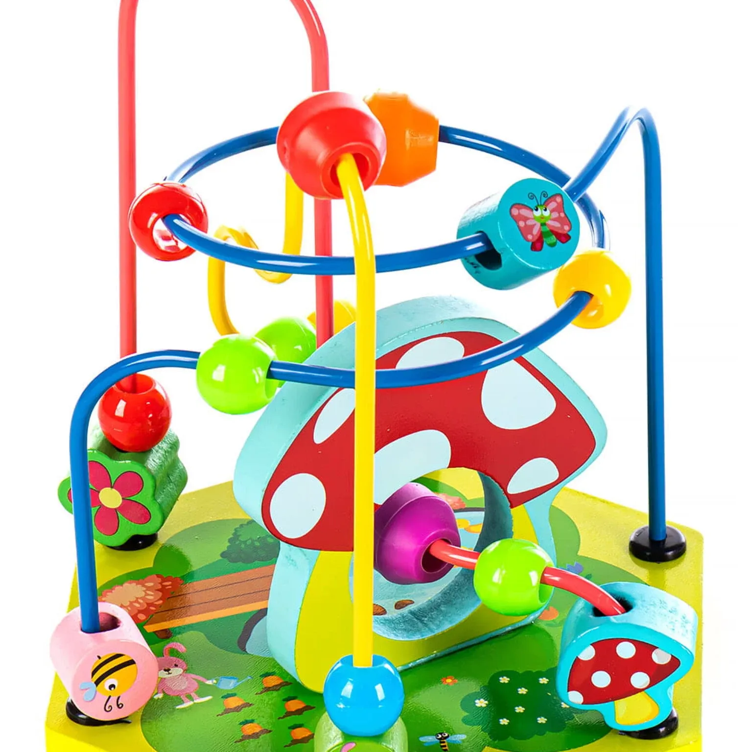 drvena manipulativna montessori 9u1 interaktivna obrazovna kocka - slika 6