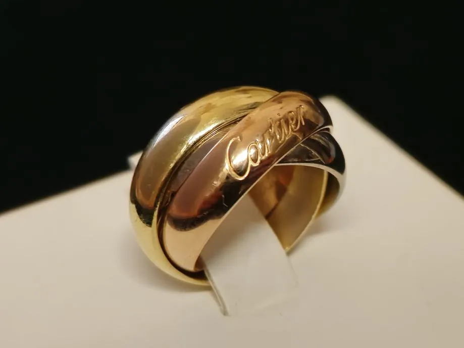 zlatni prsten cartier trinity 18k 14,42g / r1, rate! - slika 2