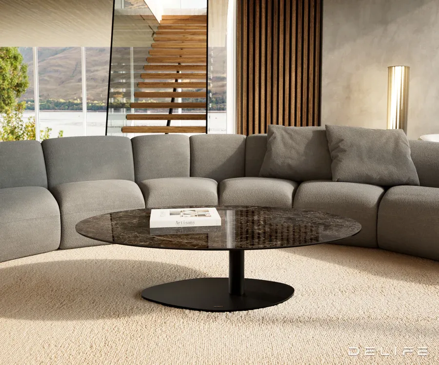 klub stolić edge 140x80cm, materijal: keramika laminam extra lucidato - slika 2