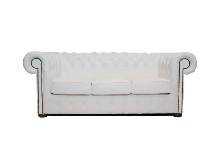 Chesterfield Trosjed Class Leather | 3-sjedišta | White - Ježdovec, Zagreb