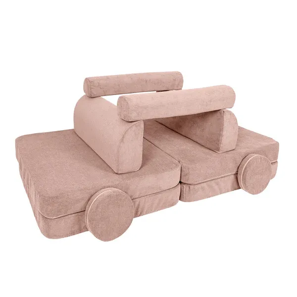 velika modularna sofa za djecu - slimcord corduroy pink - slika 3