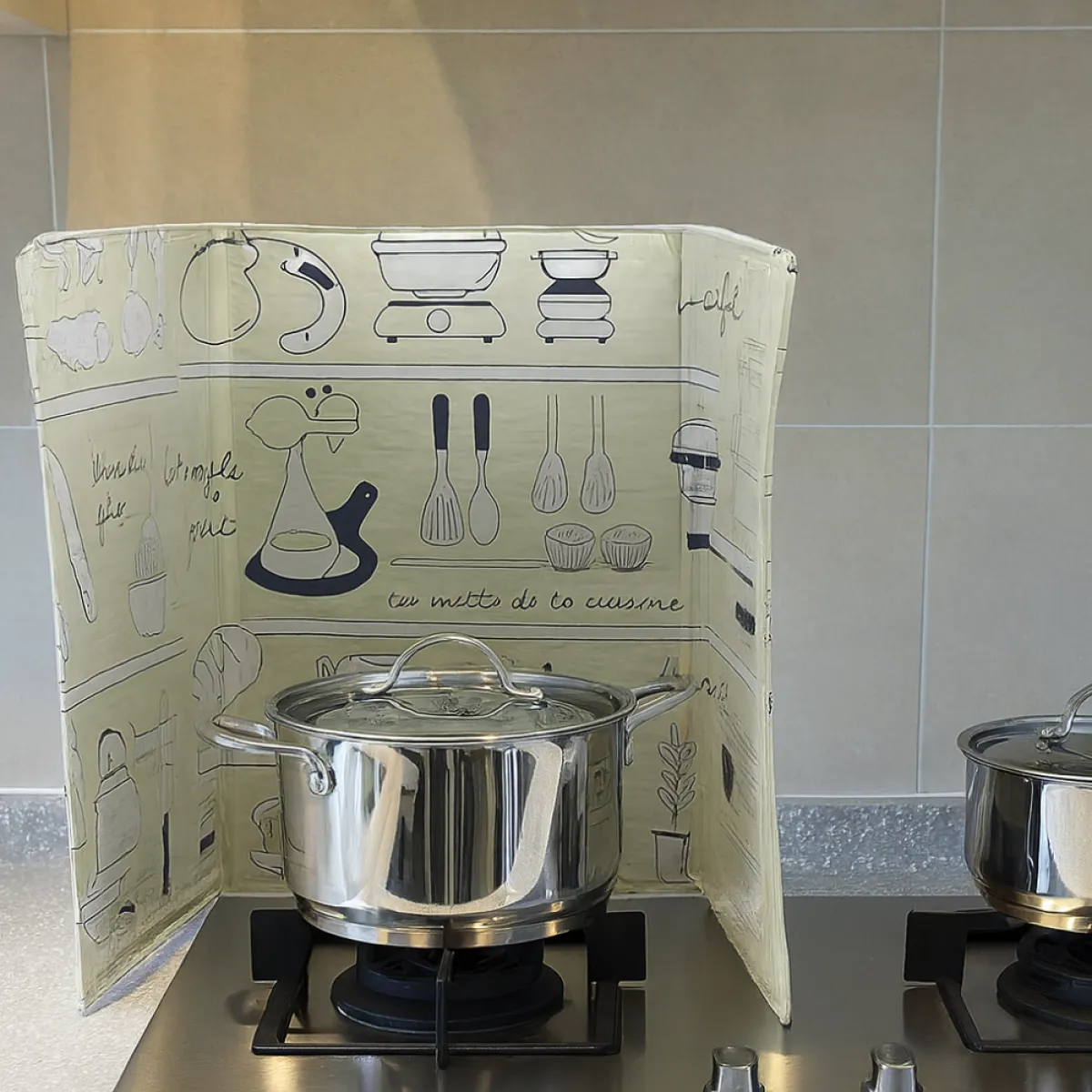 kuhinjska pregrada protiv prskanja ulja – aluminijska folija s to - slika 2