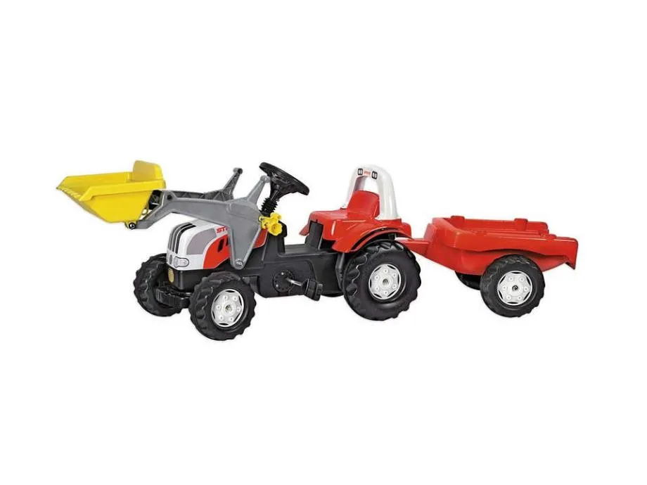 rolly toys traktor na pedale steyr 6165 cvt + utovarivač + prikolica - slika 2
