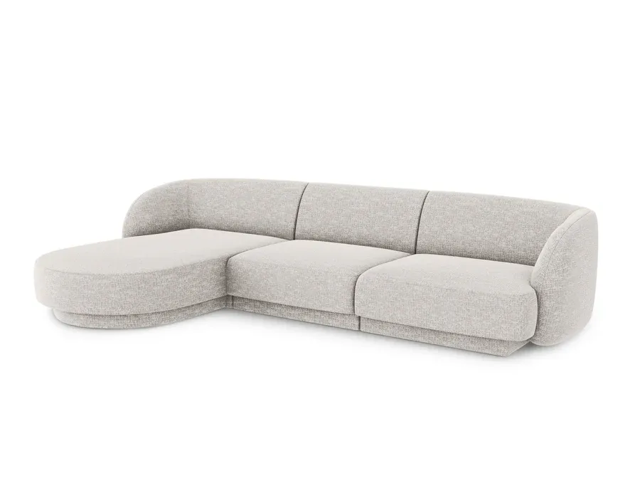 kutna garnitura miley 255x165cm, materijal: chenille - slika 2