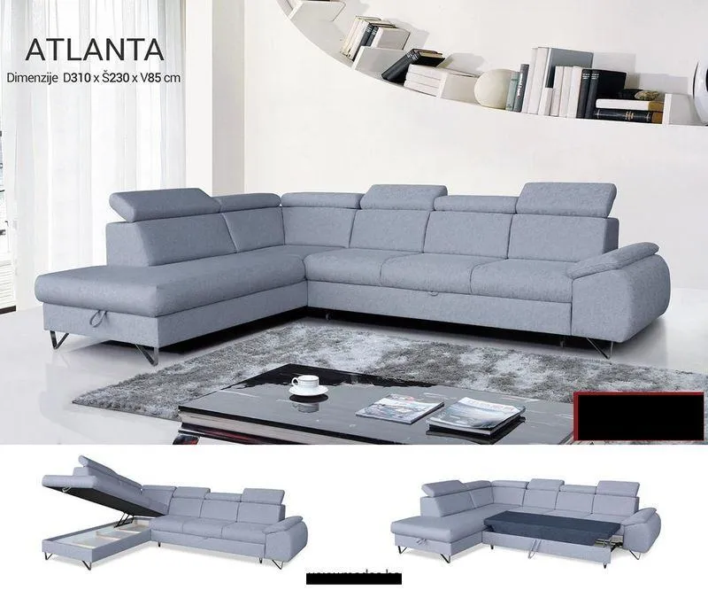 Sjedeća kutna garnitura Atlanta NOVO - Zabok