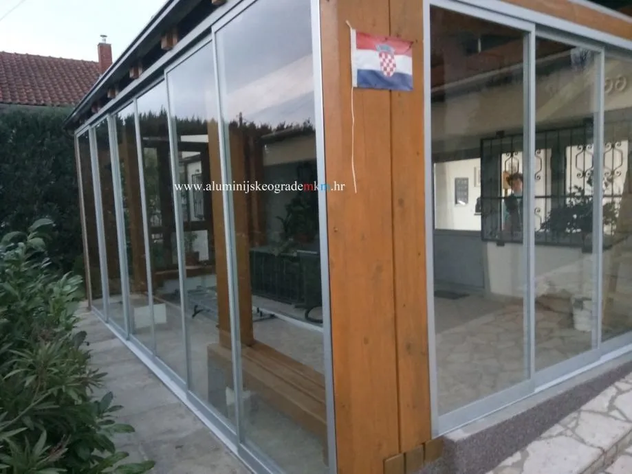 klizne staklene stijene, harmo stijene, stakleni zidovi, panoramske st - slika 5