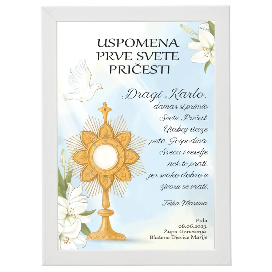 Uspomena na prvu pričest - Osijek