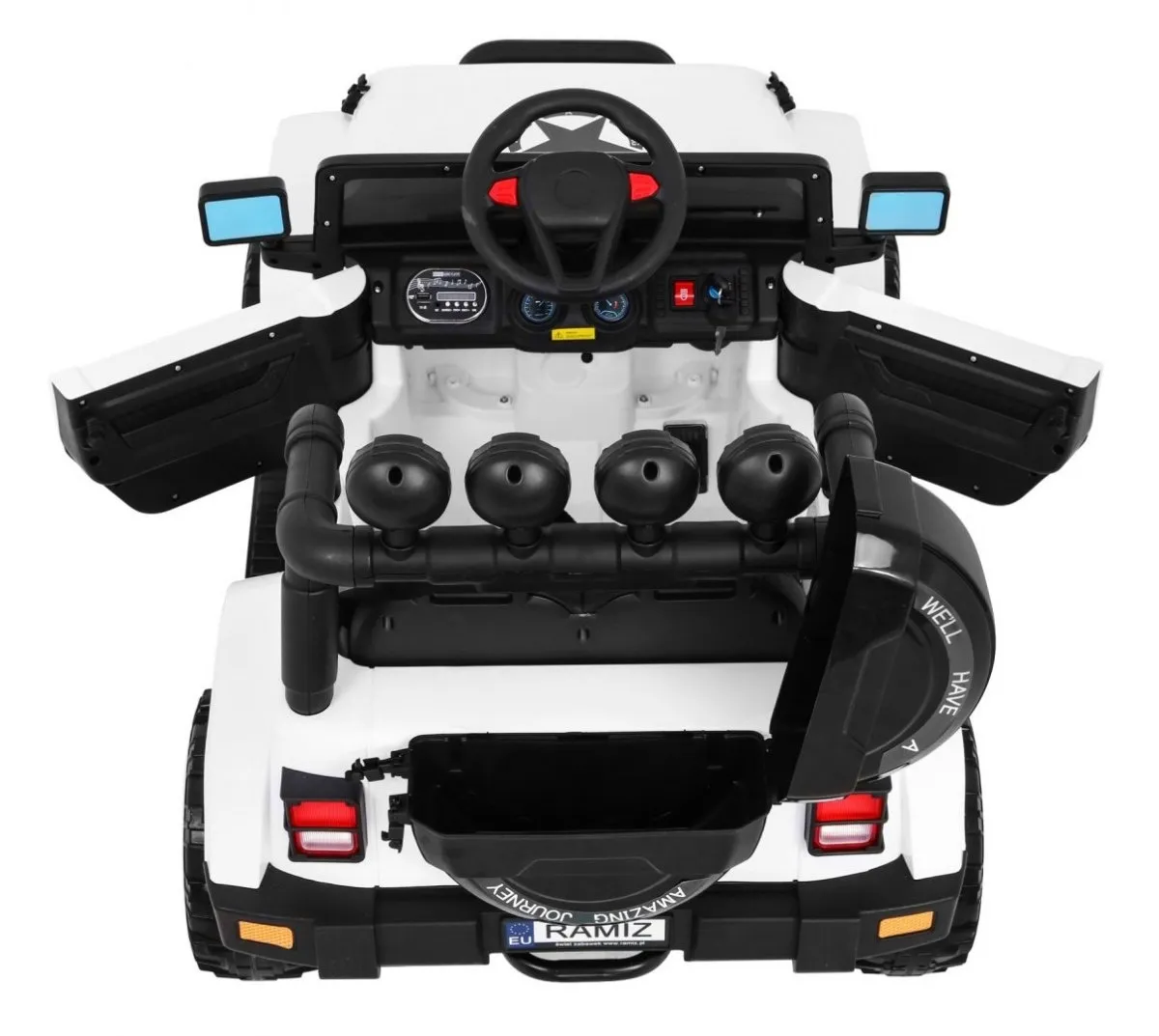 auto na akumulator full time 4wd 4x4- bijeli - slika 7