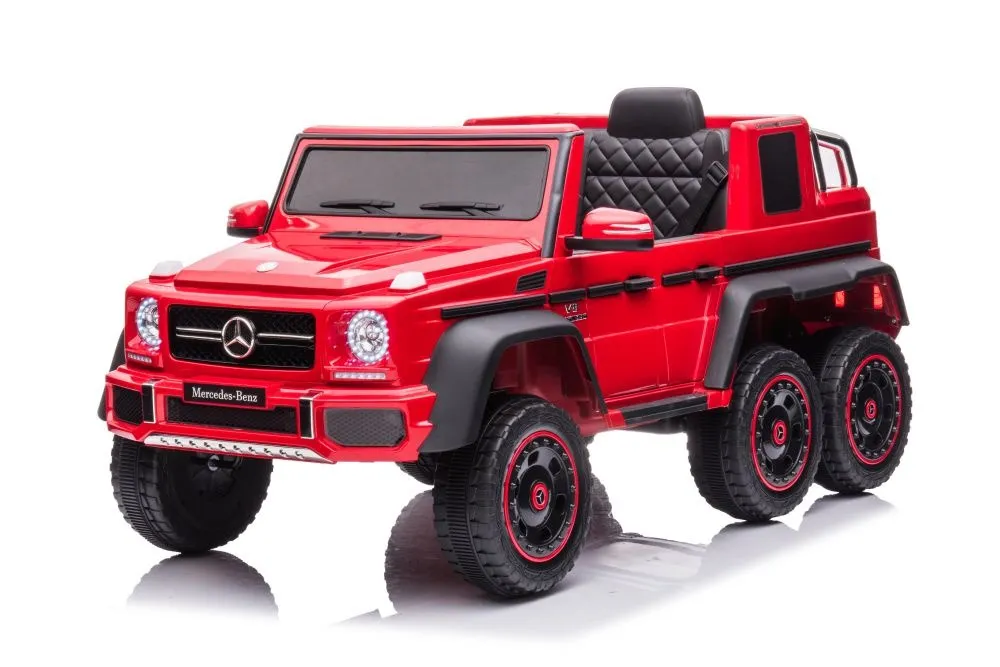 licencirani auto na akumulator mercedes g63 6x6 - crveni - slika 4