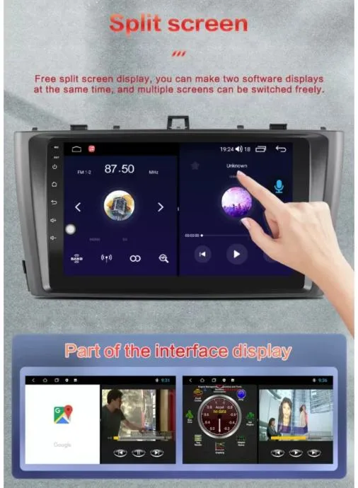 toyota avensis 2008 - 2015 original multimedija android navigacija gps - slika 10