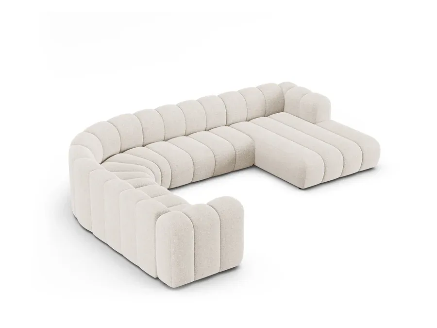 kutna garnitura lupine 370x280cm, materijal: chenille eden - slika 3
