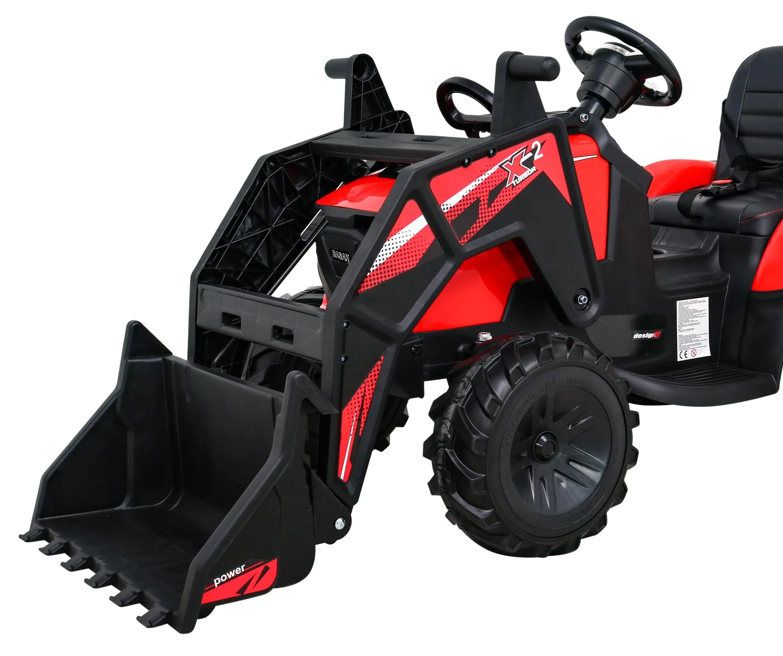 bager na akumulator s prikolicom 720-t 4x4- crveni - slika 13