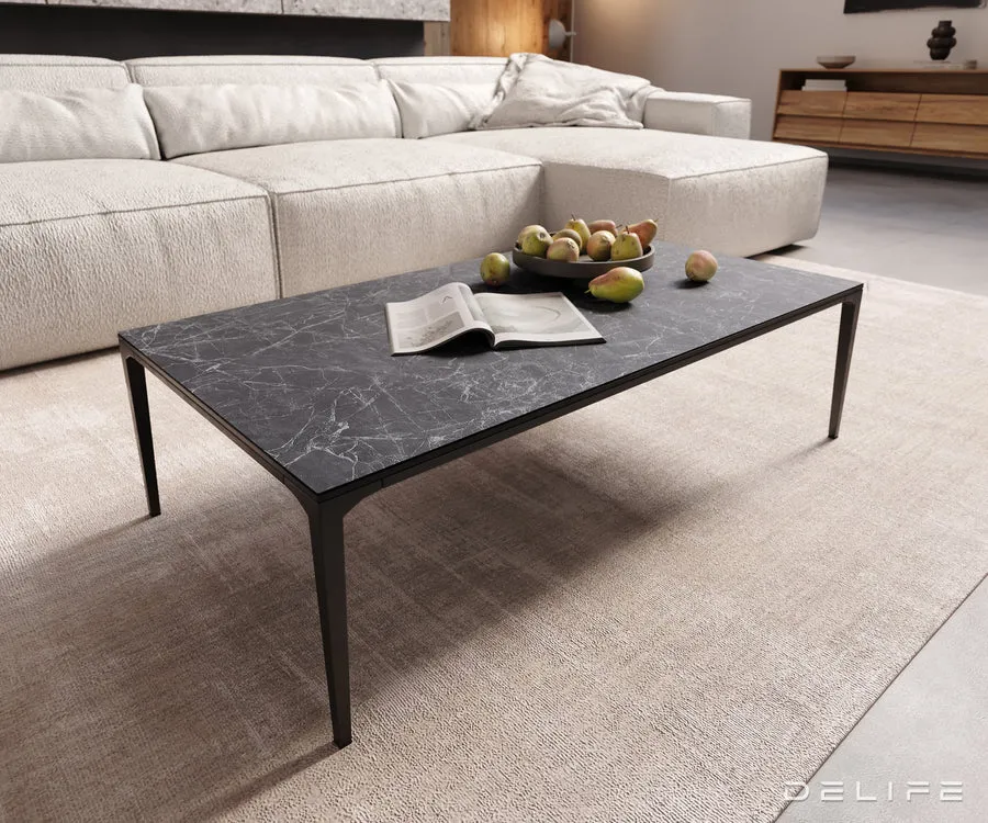Klub stolić Levente 110x60cm, Materijal: Keramika Laminam Nero Greco - Čakovec
