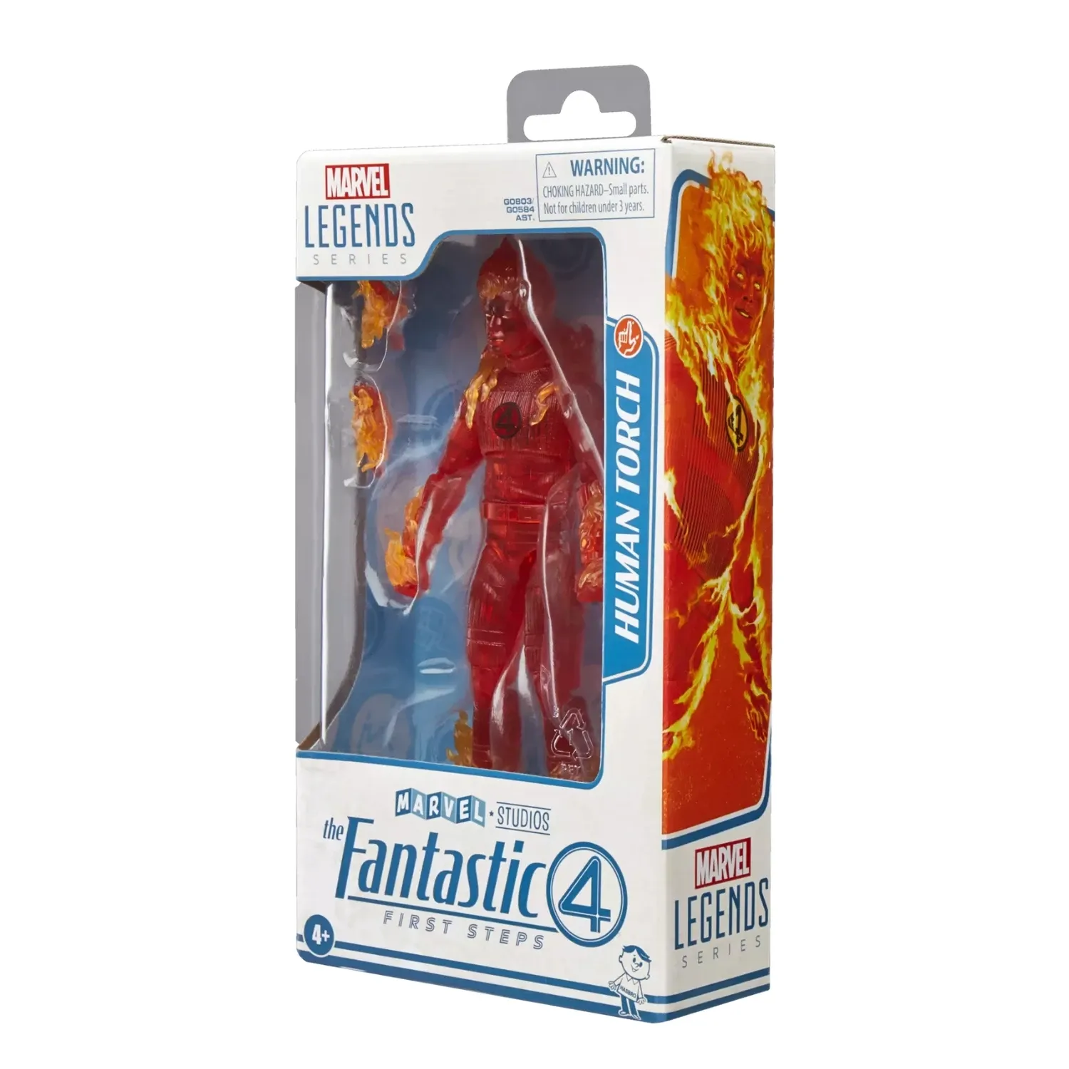 marvel legends series: the fantastic 4 – human torch figura, 15cm - slika 9