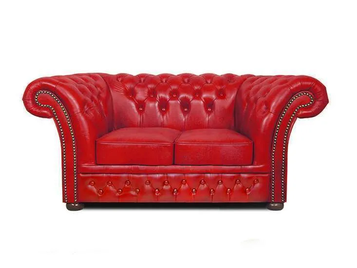 Chesterfield Dvosjed Winfield Basic Luxe Leather | 2-sjedišta | Red - Ježdovec, Zagreb