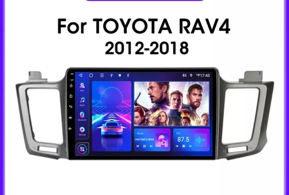 toyota rav 4 2013 2014 2015 2016 2017 2018 original 2din radio android - slika 11