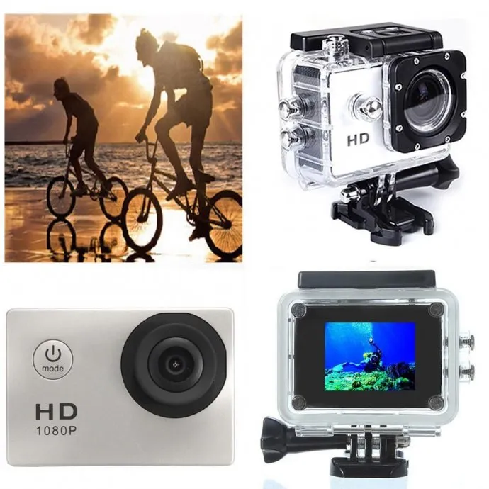 sportska kamera za kacigu / ronjenje / skijanje / go pro - slika 4