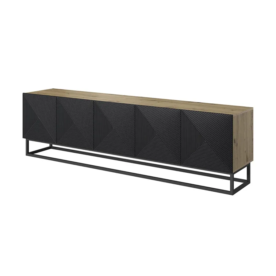 Komoda Asha 200cm, Materijal: hrast - Čakovec