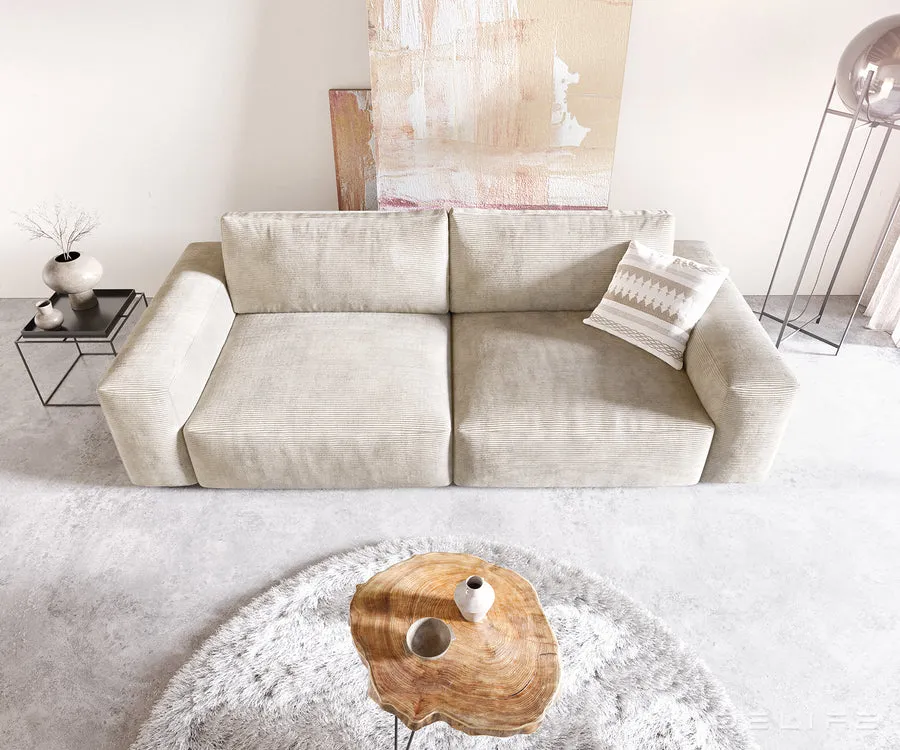 Sofa Lanzo XL 273x125cm, Materijal: Rebrasta tkanina - Čakovec