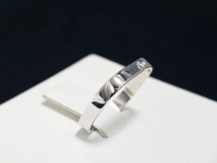 zlatni prsten s dijamantom 0.005ct 14k / r1, rate ! - slika 2