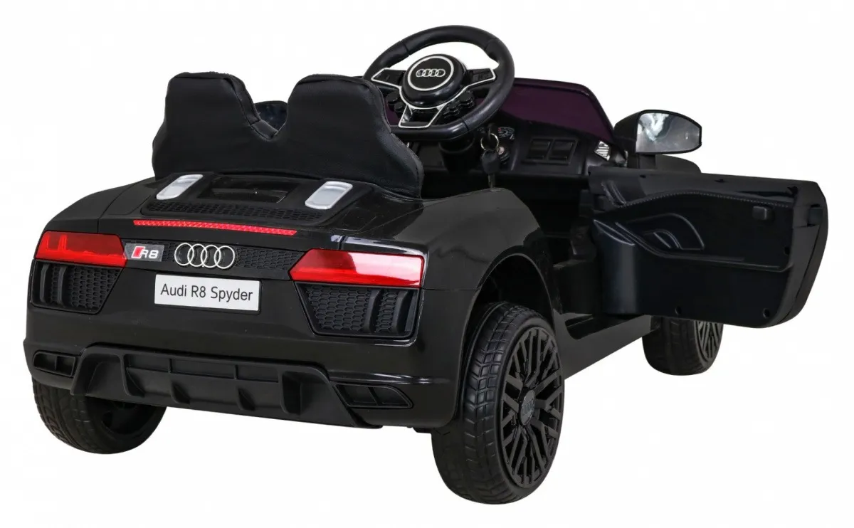 licencirani auto na akumulator audi r8 - crni - slika 6