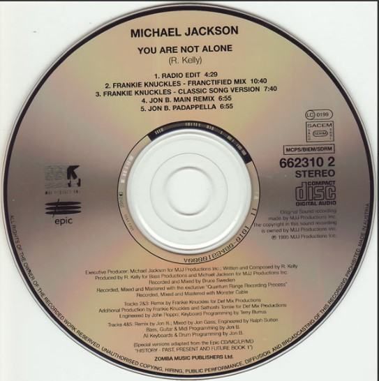 michael jackson ‎– you are not alone - slika 3