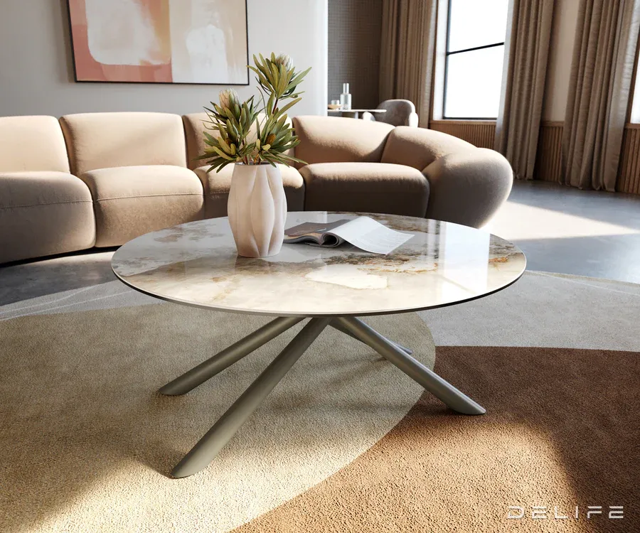 Klub stolić Edge 90x90cm, Materijal: Keramika Minas Melange - Čakovec
