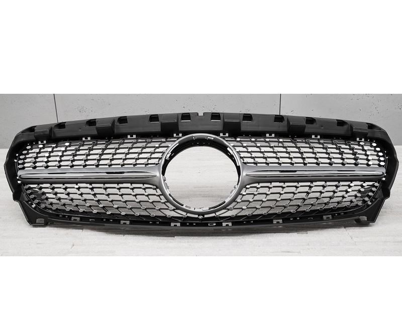 diamond maska za mercedes a-b-c-e-cla-gla-glc klasa- srebrne-crne - slika 7
