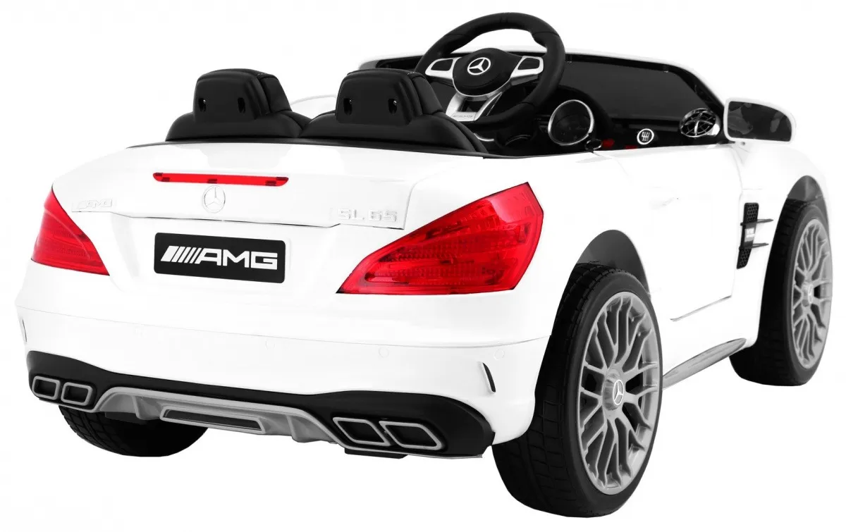 licencirani auto na akumultor mercedes amg sl65 - bijeli - slika 4