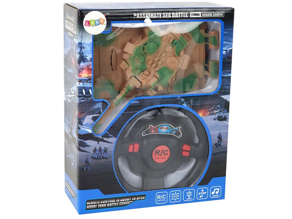 r/c tank remote controlled lights sound sand 1:18 27mhz - slika 7