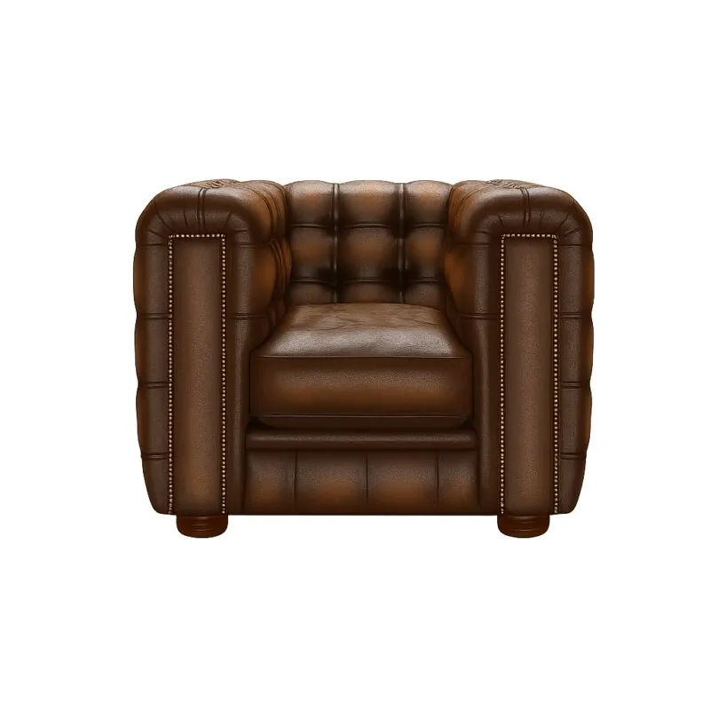 Chesterfield Royal Kingsley Fotelja | 1-sjedište | Antique Autumn Tan - Ježdovec, Zagreb
