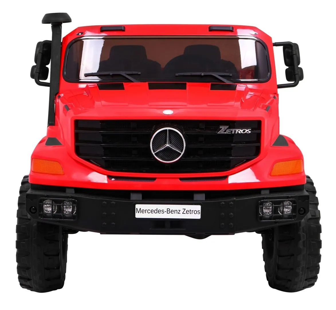 licencirani auto na akumultor mercedes benz zetros - crveni - slika 3