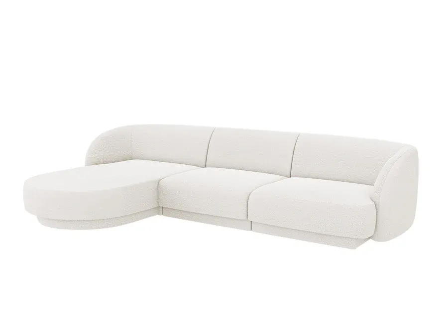 kutna garnitura miley 255x165cm, materijal: boucle - slika 2