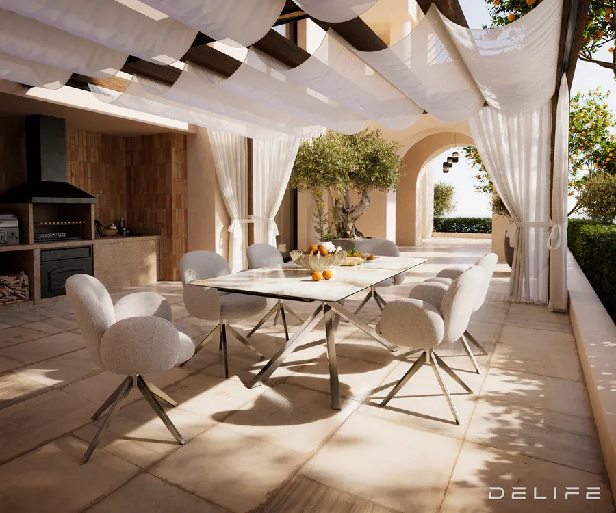 outdoor stol edge 200x100cm, materijal: keramika minas melange - slika 7
