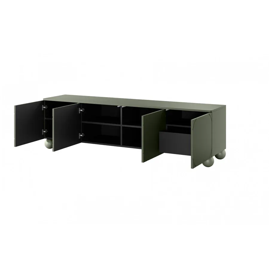 komoda sonatia 200cm, 4 vrata i 1 ladica, materijal: mdf - slika 3