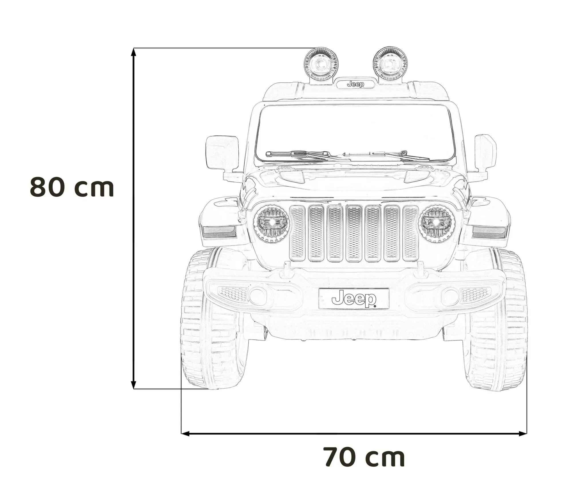 licencirani auto na akumulator jeep wrangler rubicon 4x4 - zeleni - slika 18