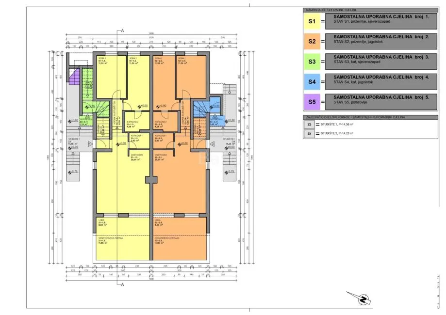 otok pag - mandre, 3soban apartman + vrt + garaža, 99,51 m2 - slika 15