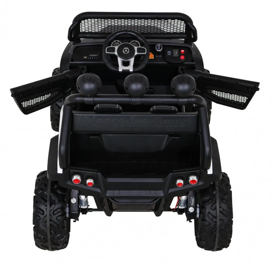 licencirani auto na akumultor mercedes benz unimog s - bijeli - slika 6
