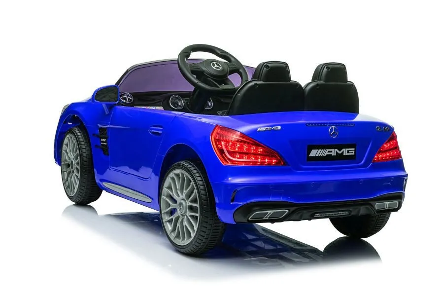 licencirani auto na akumulator mercedes sl65 s lcd - plavi/lakirani - slika 4