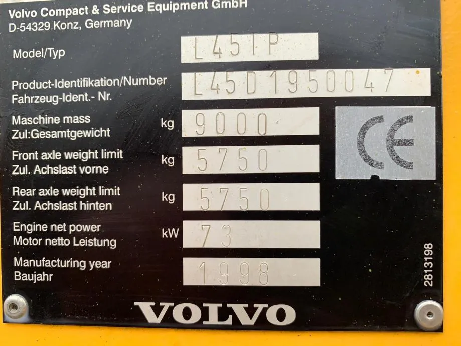 utovarivač volvo l45 - slika 10