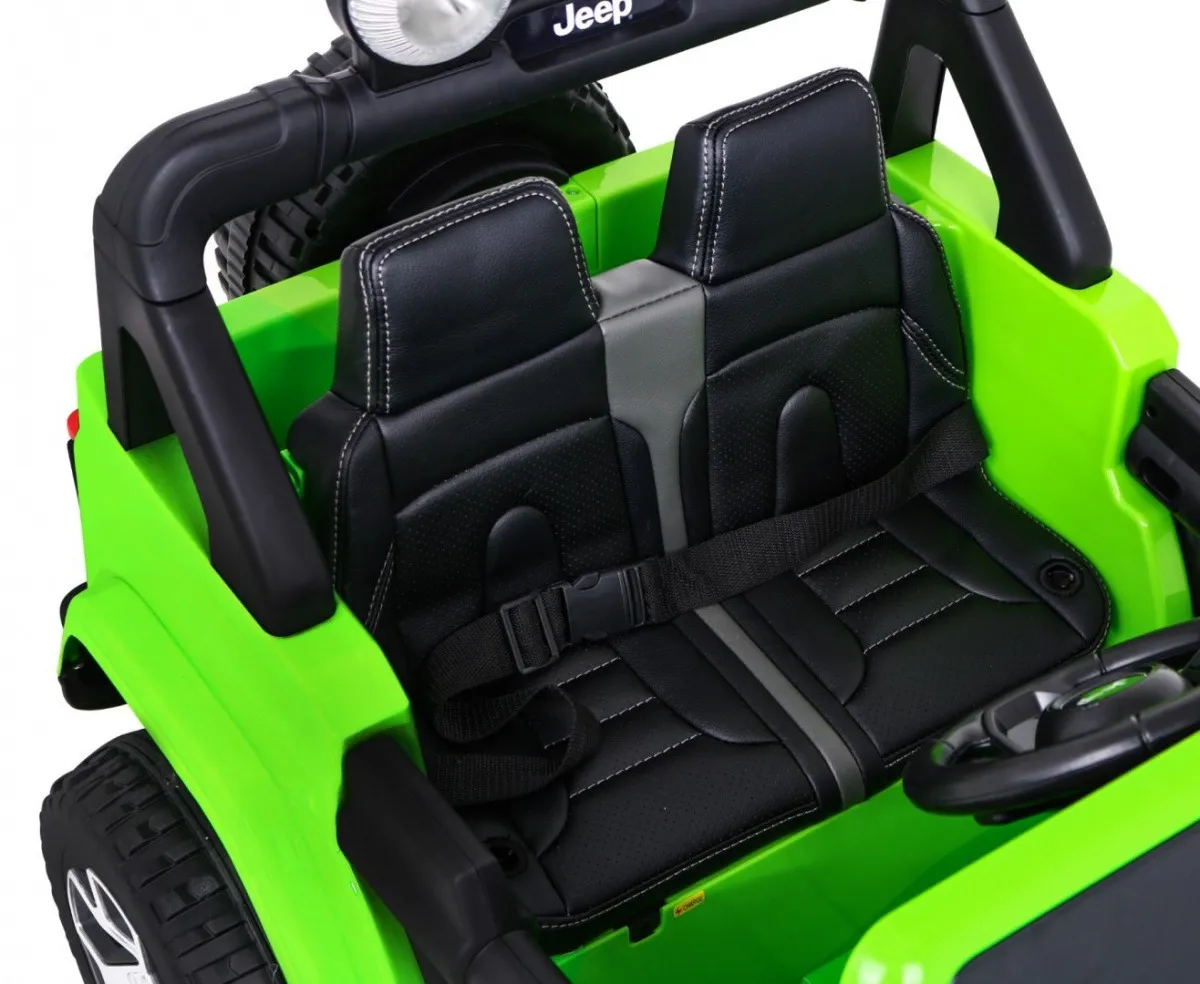 licencirani auto na akumulator jeep wrangler rubicon 4x4 - zeleni - slika 9