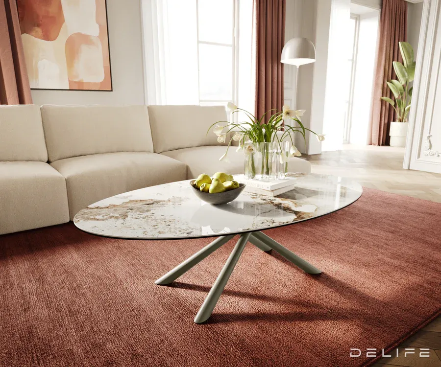 Klub stolić Edge 140x80cm, Materijal: Keramika Minas Melange - Čakovec